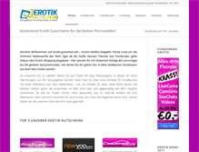 Tablet Screenshot of erotik-gutschein.net